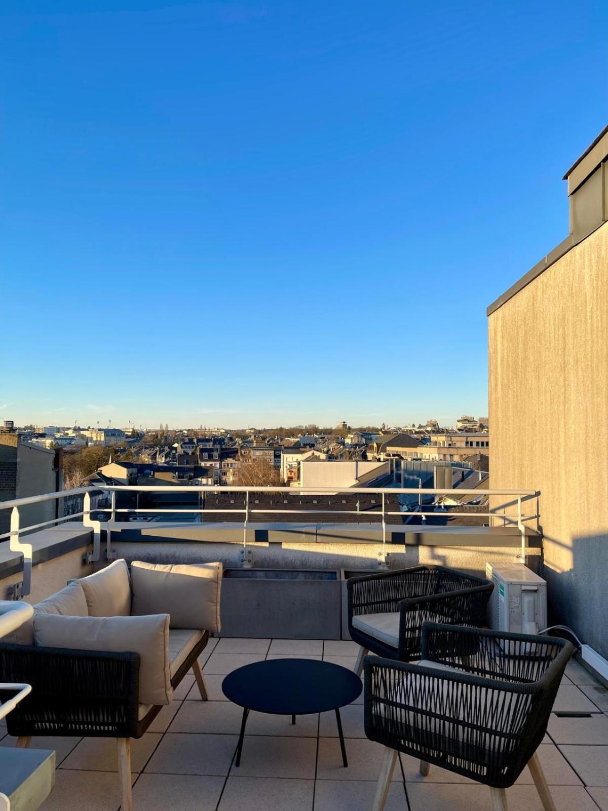 Апартаменты Lux Penthouse - Office, Terrace, Gym & Parking Люксембург Экстерьер фото